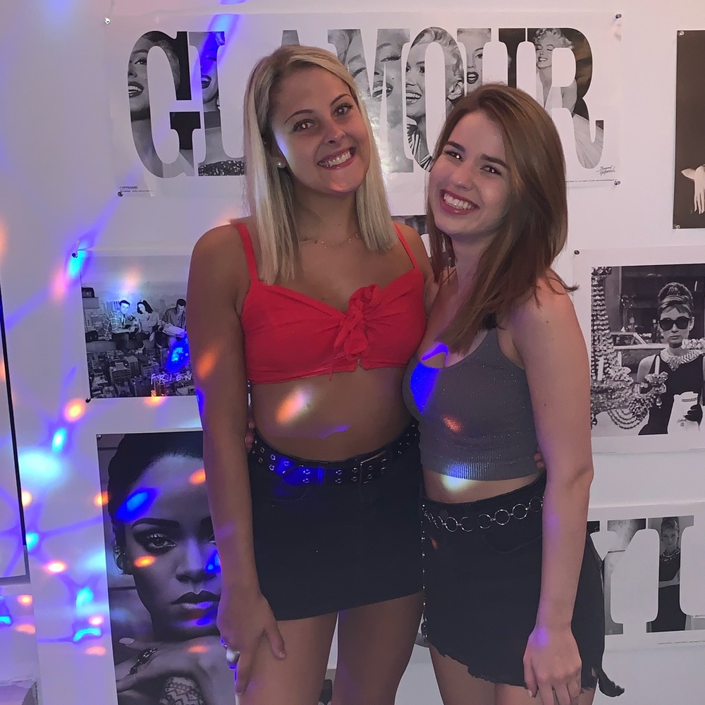 Red Crop Top With Bow Tie